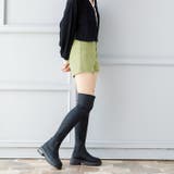 厚底ストレッチニーハイブーツ | attagirl  | 詳細画像13 