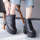 厚底ハイヒールレースアップブーツ | attagirl | 詳細画像12