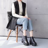 厚底ハイヒールレースアップブーツ | attagirl | 詳細画像17