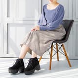 厚底ハイヒールレースアップブーツ | attagirl | 詳細画像37
