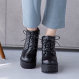 厚底ハイヒールレースアップブーツ | attagirl | 詳細画像8