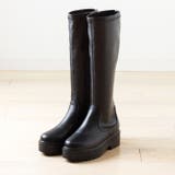 4.5cmヒール 厚底トラックソールロングブーツ | attagirl | 詳細画像2