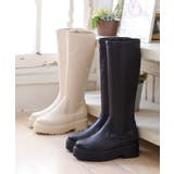 4.5cmヒール 厚底トラックソールロングブーツ | attagirl | 詳細画像34