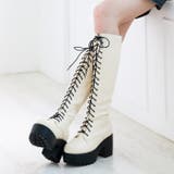 レースアップロングブーツ | attagirl  | 詳細画像21 