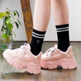 ピンクスムース | 厚底ダッドスニーカー | attagirl