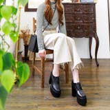 厚底スクエアトゥレースアップシューズ | attagirl | 詳細画像17