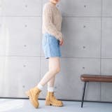 厚底レースアップモカシンブーツ | attagirl | 詳細画像35