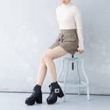 厚底ビジューレースアップブーツ | attagirl | 詳細画像15
