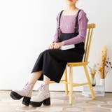 厚底ビジューレースアップブーツ | attagirl | 詳細画像26