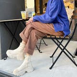 厚底スニーカーソールブーツ | attagirl  | 詳細画像25 