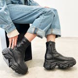 ブラックスムース | 厚底スニーカーソールブーツ | attagirl 