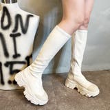 アイボリースムース | 厚底スニーカーソールロングブーツ | attagirl 