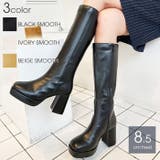 スクエアトゥプラットフォームロングブーツ | attagirl  | 詳細画像1 