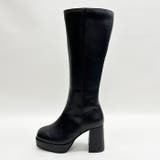 スクエアトゥプラットフォームロングブーツ | attagirl  | 詳細画像2 