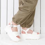 ホワイトスムース | 厚底シャークソールサンダル | attagirl