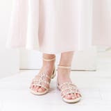 バックジップアンクルストラップスタッズサンダル | attagirl  | 詳細画像20 