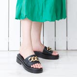 厚底チェーンモチーフミュールサンダル | attagirl  | 詳細画像9 