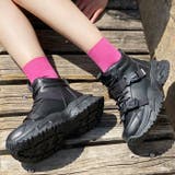 ブラックスムース | ボリュームソールハイカットスニーカー | attagirl