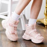 ピンクスムース | ボリュームソールハイカットスニーカー | attagirl