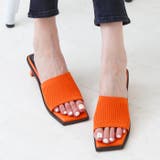 変形ヒールリブニットミュールサンダル | attagirl  | 詳細画像26 