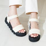 アイボリースムース | 厚底パデットベルトサンダル | attagirl
