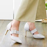 シルバーグリッター | ベルト付きセパレートパンプス | attagirl