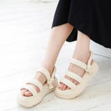 アイボリースムース | 厚底シャークソールサンダル | attagirl