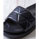 キルティングパデットミュールサンダル | attagirl  | 詳細画像4 