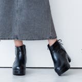ブラックスムース | バックレースアップショートブーツ | attagirl