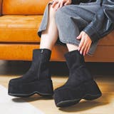 厚底ステッチショートブーツ | attagirl | 詳細画像11