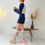 ボリュームソールラインストーン付きダッドスニーカー | attagirl | 詳細画像33