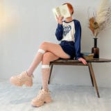 ボリュームソールラインストーン付きダッドスニーカー | attagirl | 詳細画像35