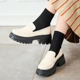 アイボリースムース | 厚底コインローファー | attagirl