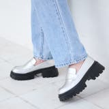 シルバースムース | 厚底コインローファー | attagirl