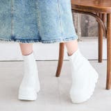 ホワイトスムース | 厚底ウェッジブーツ | attagirl