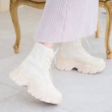 スニーカーソールレースアップニットブーツ | attagirl  | 詳細画像16 