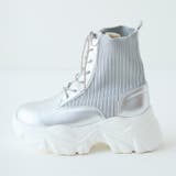 スニーカーソールレースアップニットブーツ | attagirl  | 詳細画像4 