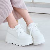 ホワイトスムース | 厚底レースアップスニーカー | attagirl 