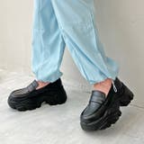 ブラックスムース | 厚底コインローファー | attagirl 