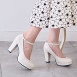 9cmチャンキーヒールラウンドトゥストラップパンプス | attagirl | 詳細画像18