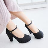 9cmチャンキーヒールラウンドトゥストラップパンプス | attagirl | 詳細画像24