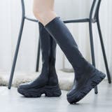 厚底スニーカーソールロングブーツ | attagirl  | 詳細画像11 