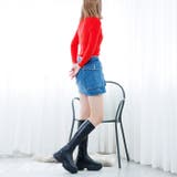 厚底スニーカーソールロングブーツ | attagirl  | 詳細画像17 