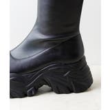 厚底スニーカーソールロングブーツ | attagirl  | 詳細画像5 