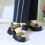 カーキ | ボリュームタンクソールサンダル | attagirl