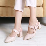 ポインテッドトゥバックストラップミュールパンプス | attagirl  | 詳細画像19 