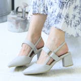 グレースムース | ポインテッドトゥバックストラップミュールパンプス | attagirl 