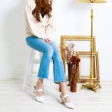 ポインテッドトゥバックストラップミュールパンプス | attagirl  | 詳細画像45 