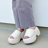 アイボリースムース | 厚底パデットミュールサンダル | attagirl