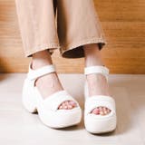 アイボリースムース | 厚底パデットサンダル | attagirl